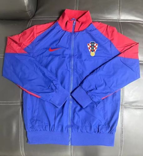 2025-26 Croatia Blue and Red  windbreaker