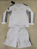 Real Madrid 2025/26 Home Long Sleeve Kids Kit
