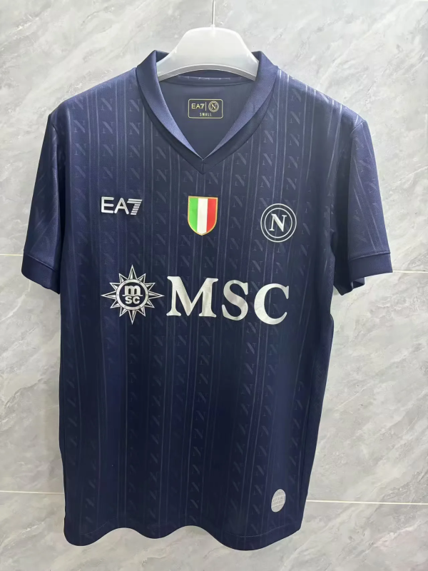 Naples Napoli 2025/26  Champions League Navy Blue Jersey
