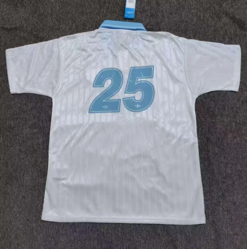 2025/26 AD x Oasis Tour Jacquard white with light blue font 25  Jersey