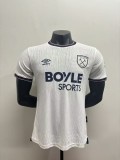 West Ham United 2025/26 Away  player version  size S-2XL