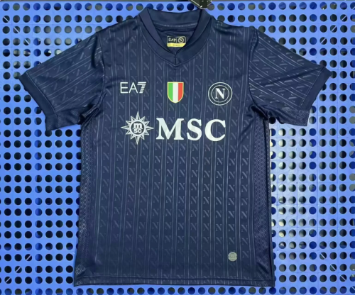 Naples Napoli 2025/26  Champions League Navy Blue Jersey