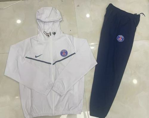 Paris Saint Germain 2025/26 White Windbreaker suit S-2XL
