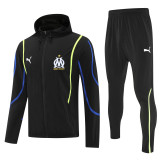 Marseille 2025/26 Black  Windbreaker suit S-2XL