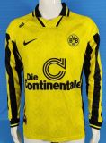 Retro  Dortmund 1996-97 home Long Sleeve soccer jerseys