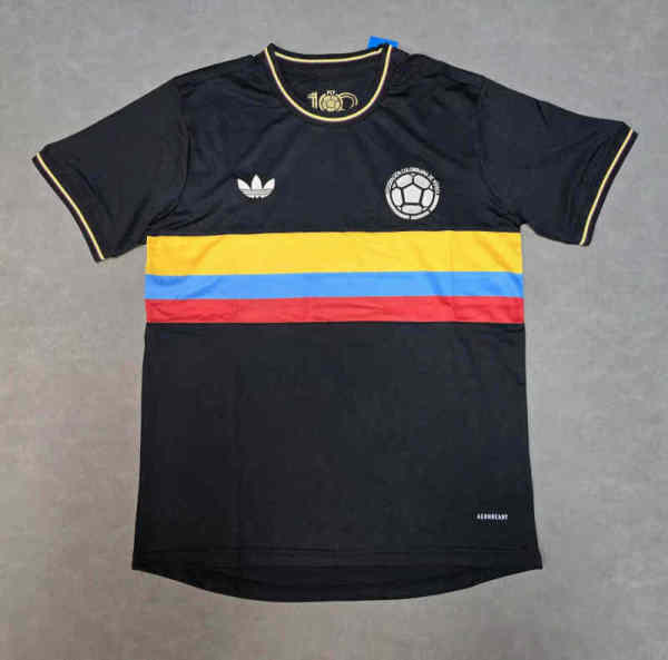 Colombia 2025/26 Black  100th Anniversary Jersey