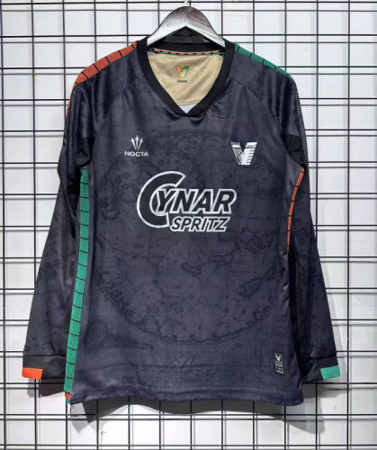 Venezia  2025/26 Home Long sleeve soccer jersey With Sponsor  Size S-XXL