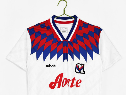 Retro 1995-96 lympique Lyon home soccer jersey size S-2XL