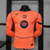 Barcelona 2025/26 Third Away Long sleeve Player version Jersey