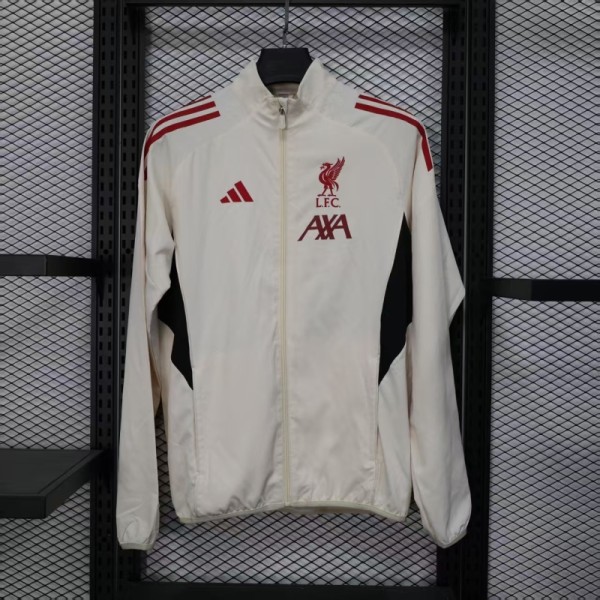 Liverpool 2025/26 White Windbreaker