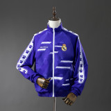 Real Madrid 2025/26 White and Purple Reversible Windbreaker