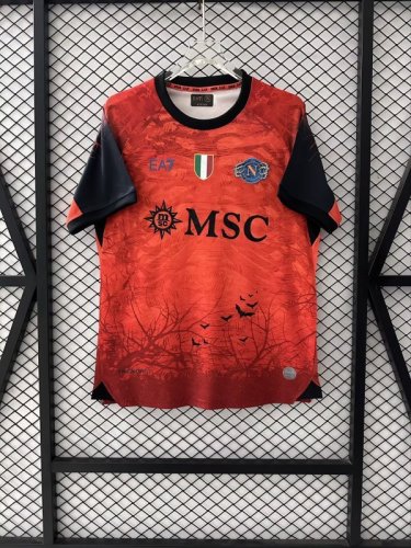 Naples Napoli 2025/26 Halloween version Red soccer  Jersey