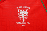 Retro  Wimbledon  1988/89 Red soccer jerseys