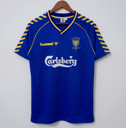 Retro  Wimbledon  1988/89 Blue soccer jerseys