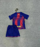 Barcelona 2025/26 Home  kid kit  With New Sponsor 16-28