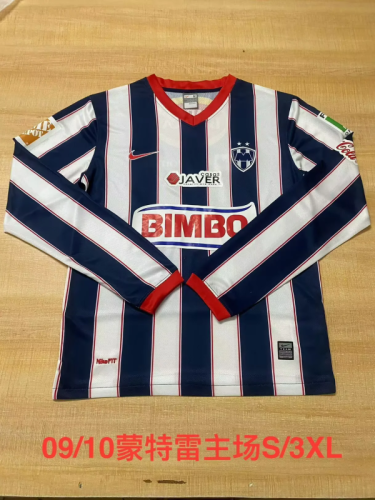 Retro Monterrey 2009/10 Home  long sleeve player version size S-2XL