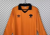 Retro Wolverhampton Wanderers 1980/81 home Long Sleeve soccer jersey size S-2XL