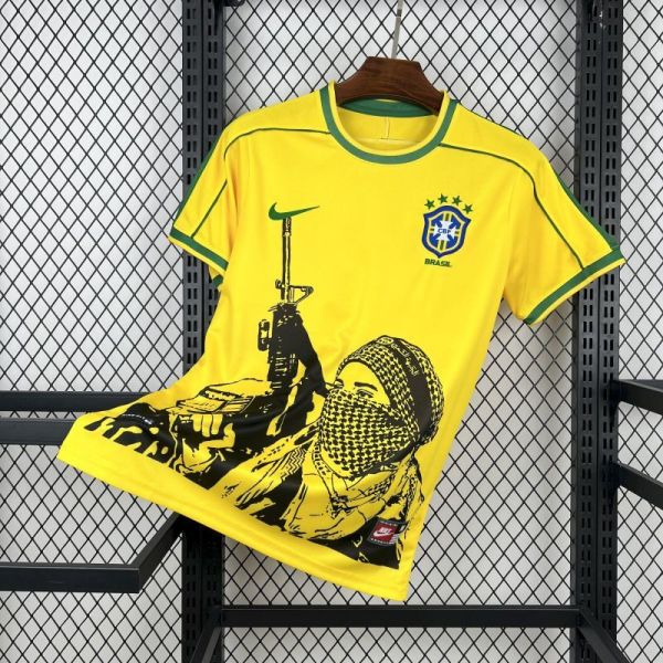 Retro 1998 Brazil x Soldier  Home Special Edition Jersey