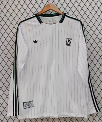 Liverpool 2025/26 Icon White  long sleeves jersey