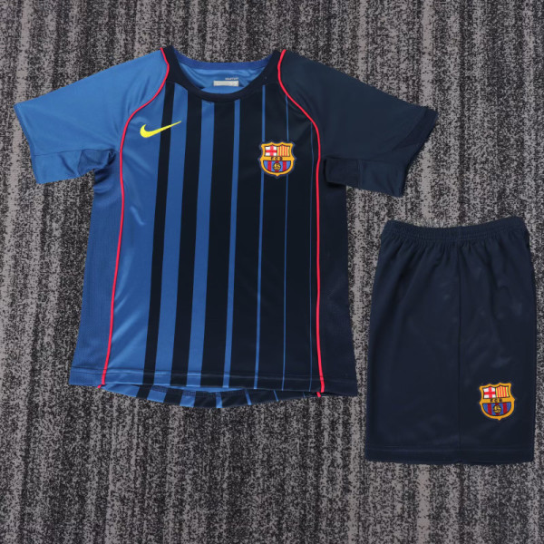 Retro Barcelona 2003/04 Away kid kit  soccer jerseys