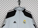 Retro Real Madrid 2004/05 Black And Gray Windbreaker