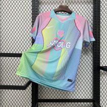 Mens Barcelona 2025/26 Blue and Pink  Karol G Jersey