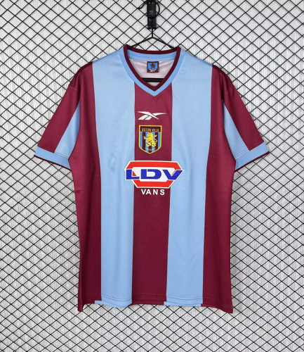 Retro  Aston Villa 1999/00 home  soccer jerseys
