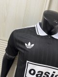2025/26 AD x Oasis Tour Jacquard Black  font 25 Player Version Jersey S-2XL