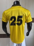 2025/26 AD x Oasis Tour Jacquard Yellow font 25 Player Version Jersey S-2XL