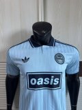 2025/26 AD x Oasis Tour Jacquard Blue font 25 Player Version Jersey S-2XL