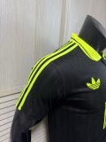 2025/26 AD x Oasis Tour Jacquard Black and Green  font 25 Player Version Jersey S-2XL