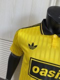2025/26 AD x Oasis Tour Jacquard Yellow font 25 Player Version Jersey S-2XL