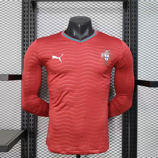 Portugal 2026 World Cup Home Long Sleeve player version Jersey S-4XL
