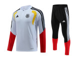 Germany 2025/26 White Half zipper training clothes Kid Size