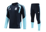 Argentina 2025/26 Dark Blue Half zipper training clothes Kid Size