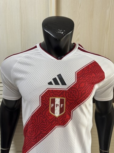 Peru 2026 World Cup Home Player Version soccer jersey size S-2XL