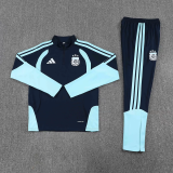 Argentina 2025/26 Blue Half zipper training clothes