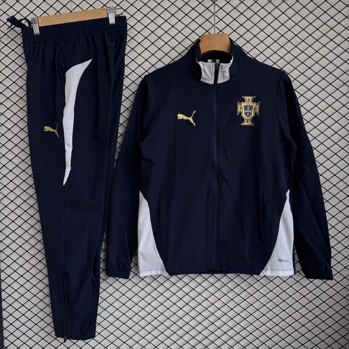 Portugal 2025/26 Black windbreaker Suit Size S-2XL