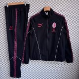 AC Milan 2025/26 Black  Windbreaker Suit Size S-2XL