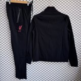 Liverpool 2025/26 Black Windbreaker Suit Size S-2XL