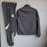 Real Madrid 2025/26 Black Windbreaker Suit Size S-2XL