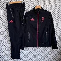 Liverpool 2025/26 Black Windbreaker Suit Size S-2XL