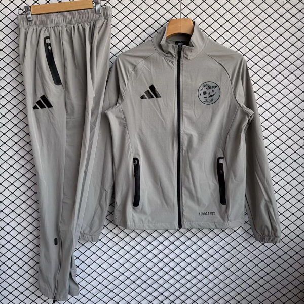 Algeria 2025/26 Gray Windbreaker Suit Size S-2XL