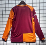 Galatasaray 2025/26 Home with sponsor long sleeves soccer jersey size S-2XL