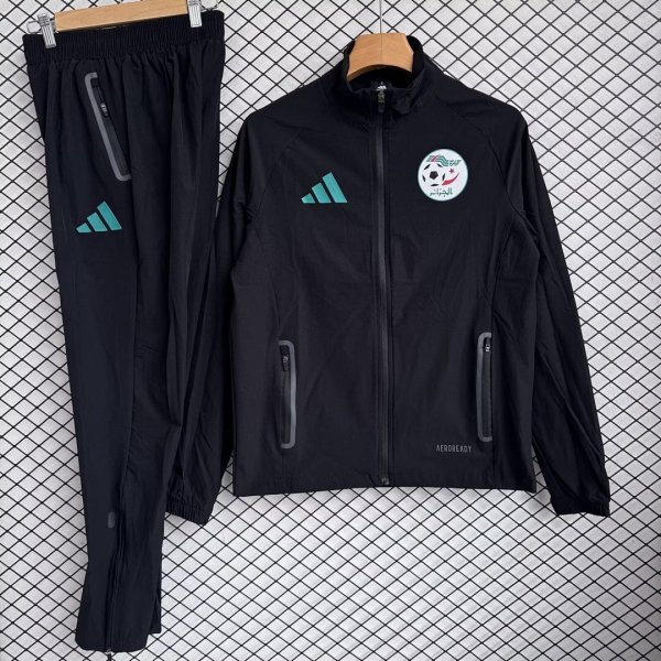 Algeria 2025/26 Black  Windbreaker Suit Size S-2XL