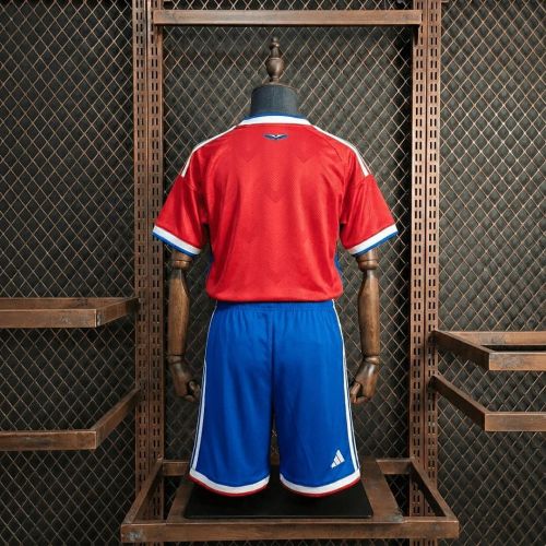 Chile 2026 World Cup home kids soccer  jersey size 16-28