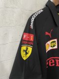 Ferrari 2025 black F1 polo S-3XL