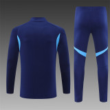 Real Madrid 2025/26 Dark Blue Half zipper Training Suit S-2XL