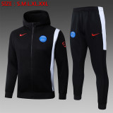PSG 2025/26 Black Hoodie Suit S-2XL