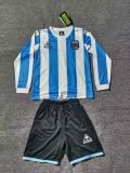 Retro 1986 Argentina Home Long Sleeve kid kit size 16-28